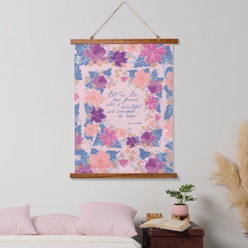 Let Us Live_Uplifting Quote Tapestry