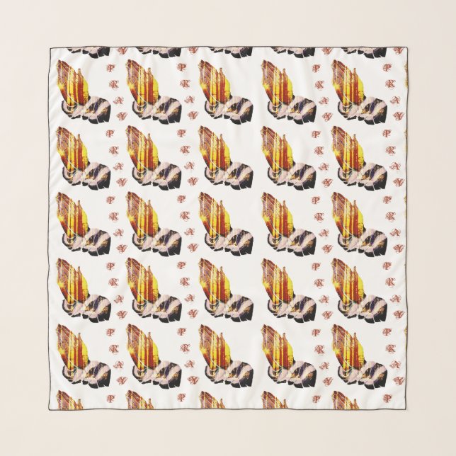 Let Us Pray Chiffon Scarf (Front)