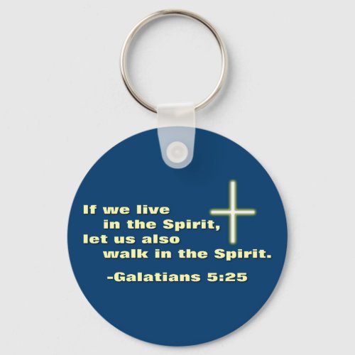 Let Us Walk in the Spirit Keychain