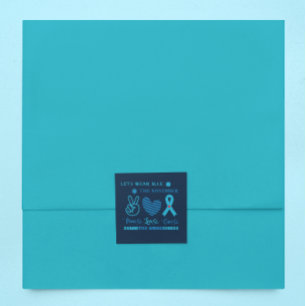 Let Us Wear Blue This November-Diabetes Awareness  Square Sticker