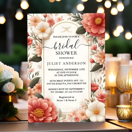 Let We Do Acrylic Asian Thick Korean Bridal Shower Invitation