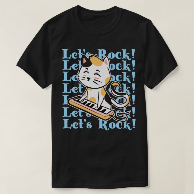 Let&x27;s Rock! Kitty Gift  Essential T-Shirt  (Design Front)
