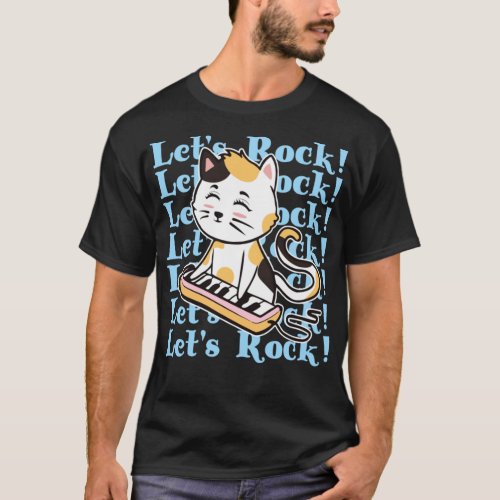 Letx27s Rock Kitty Gift  Essential T_Shirt 