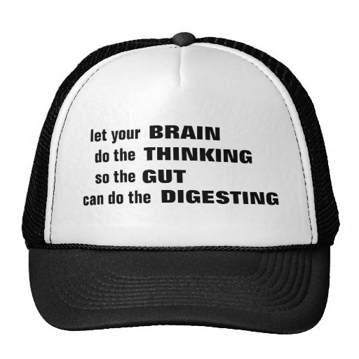 Let your brain think Hat | Zazzle