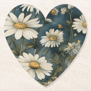 Let your creativity blossom with a daisy design Paper Coaster