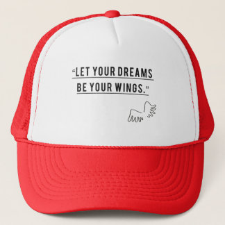 Let Your Dream Be Your Wings Embroidered Hat Styl