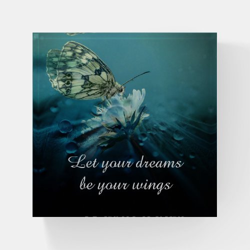 Let Your Dreams Be Your Wings Paperweight