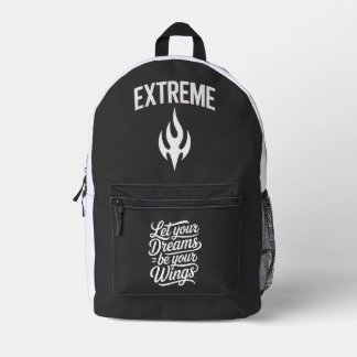 Let your Dreams be your Wings Printed Backpack