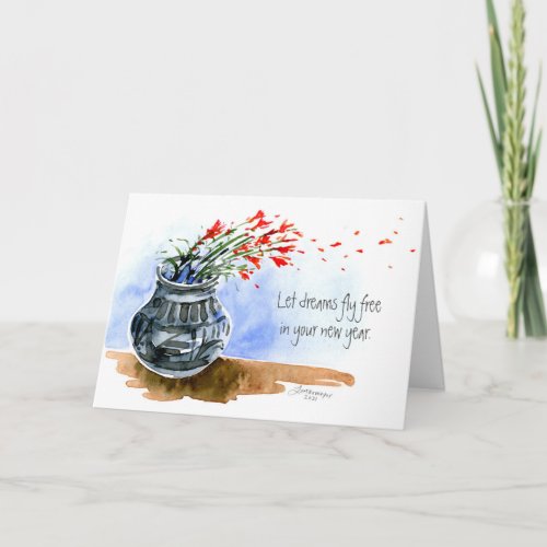 Let Your Dreams Fly Folded Greeting Card