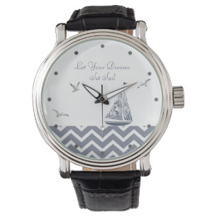 "Let Your Dreams Set Sail" Contemporary Sailboat Watch