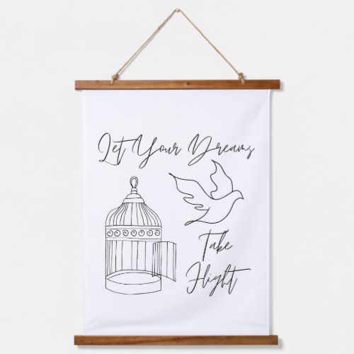 Let Your Dreams Take Flight Hanging Tapestry
