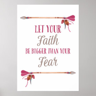 Let Your Faith Be Bigger Than Your Fear Poster