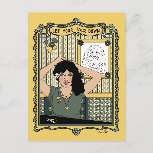 Let Your Hair Down_C_ Postcard (Front)