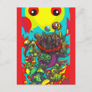 Let Your Hallucinations Free - Ken Gage Art Postcard