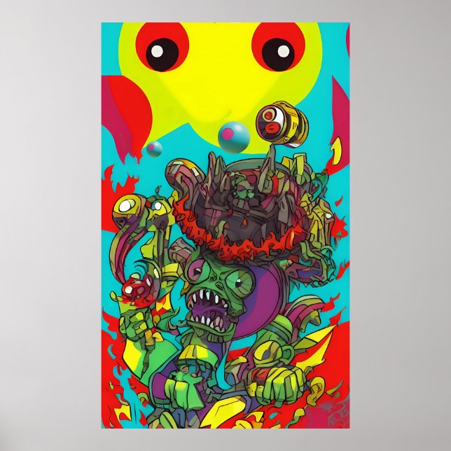 Let Your Hallucinations Free - Ken Gage Art Poster (Front)