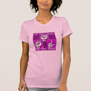 Let Your Hands Be Your Voice pink shirt