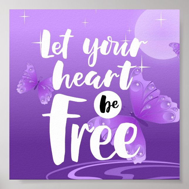 Let Your Heart Be Free Poster (Front)