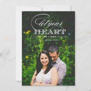 Let Your Heart Be Light Holiday Photo Card