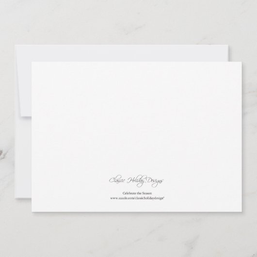 Let Your Heart Be Light Ribbon Photo Card (Back)