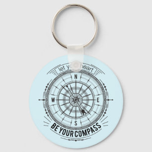 Let Your Heart Be Your Compass Keychain