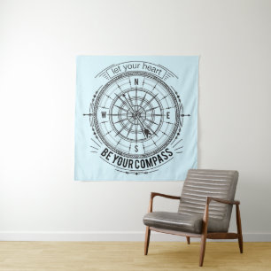 Let Your Heart Be Your Compass Tapestry