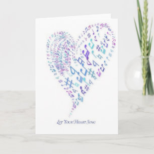 Let Your Heart Sing - Heart made of musical notes