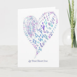 Let Your Heart Sing - Heart made of musical notes