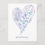 Let Your Heart Sing - Heart Made Of Musical Notes at Zazzle