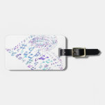 Let Your Heart Sing - Heart Made Of Musical Notes Luggage Tag at Zazzle