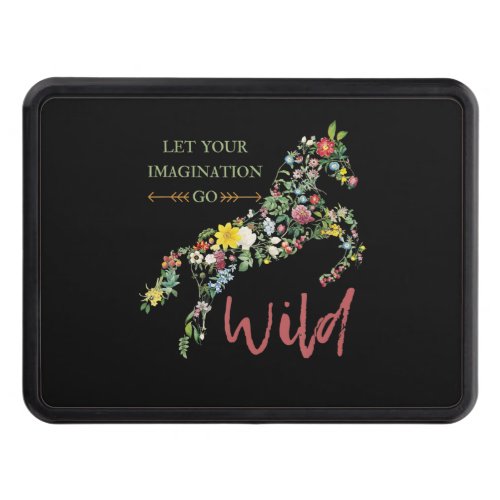 let your imagination go wild botanical flower hitch cover