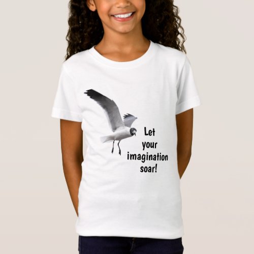 Let your imagination soar  Flying Seagull T_Shirt