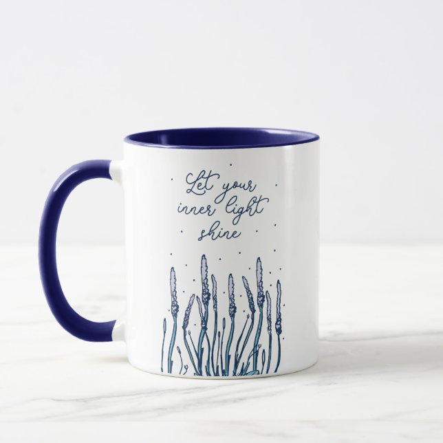 LET YOUR INNER LIGHT SHINE RELIGION FAITH QUOTE MUG (Left)