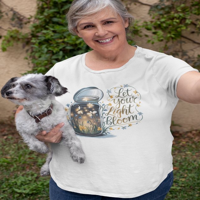 Let Your Light Bloom  Plus Size T-Shirt (Let Your Light Bloom Plus Size T-Shirt)