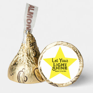Let Your Light Shine Bible Verse Yellow Star Hershey®'s Kisses®