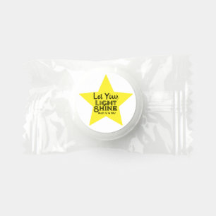 Let Your Light Shine Bible Verse Yellow Star Life Saver® Mints