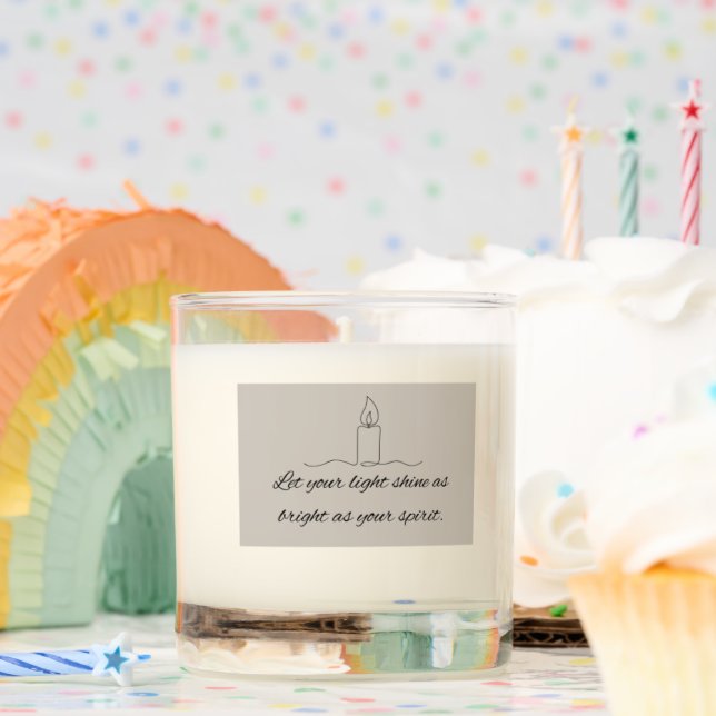 Let Your Light Shine Candle (Birthday)
