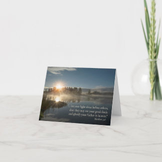 Let Your Light Shine Card