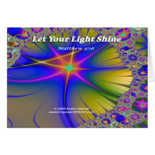 Let Your Light Shine Cards (Front Horizontal)