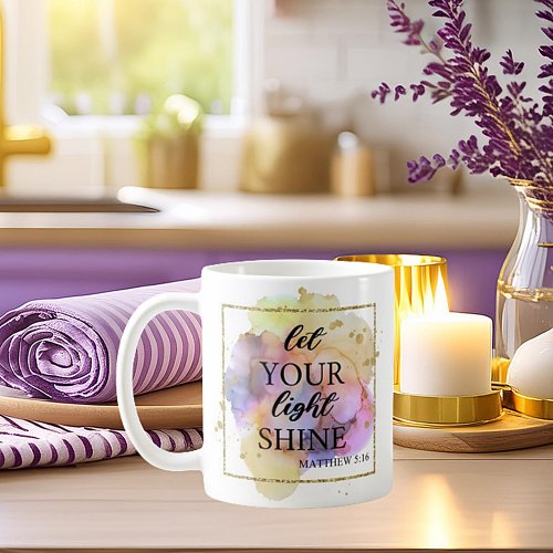 Let your light shine coffee mug
