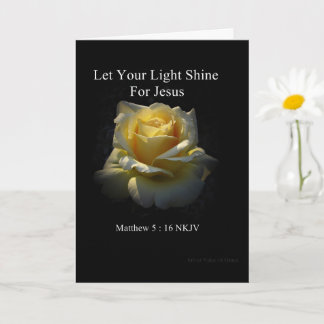 Let Your Light Shine Faith Card
