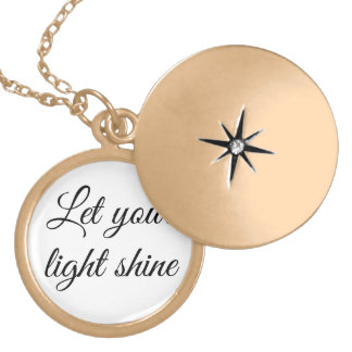 Let Your Light Shine  Gold Plated Necklace