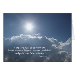 Let your light shine; Heavens Above! Cards