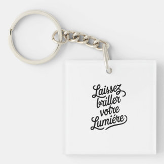 Let your light shine keychain