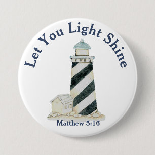 Let Your Light Shine Matthew 5:16 Button