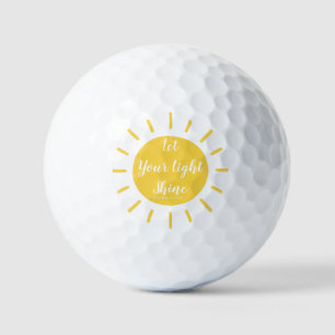 Let Your Light Shine Matthew 5:16 Golf Balls