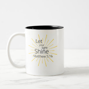 30 OZ JUMBO LATTE MUG LET YOUR LIGHT SHINE