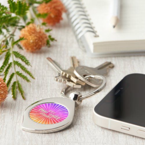 Let Your Light Shine Metal Keychain