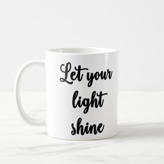 Let your light shine Mug (Left)