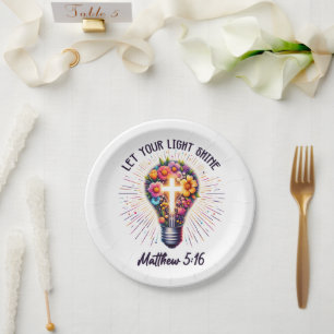 Let Your Light Shine Paper Plates