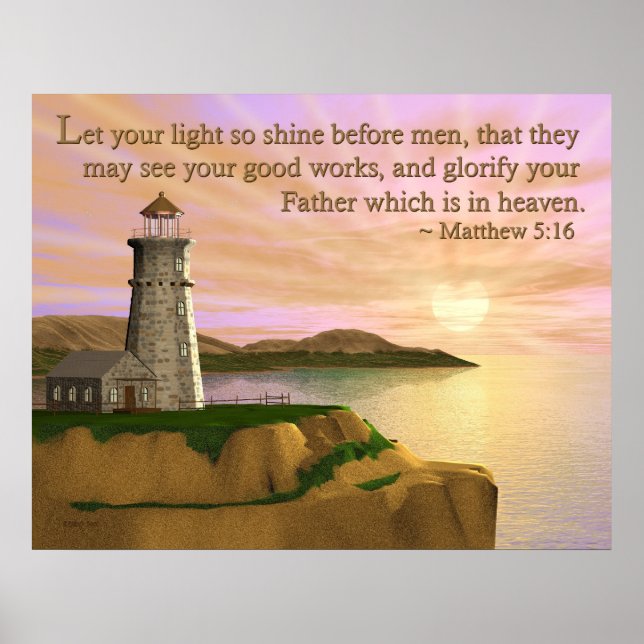 Let Your Light Shine Poster (Front)
